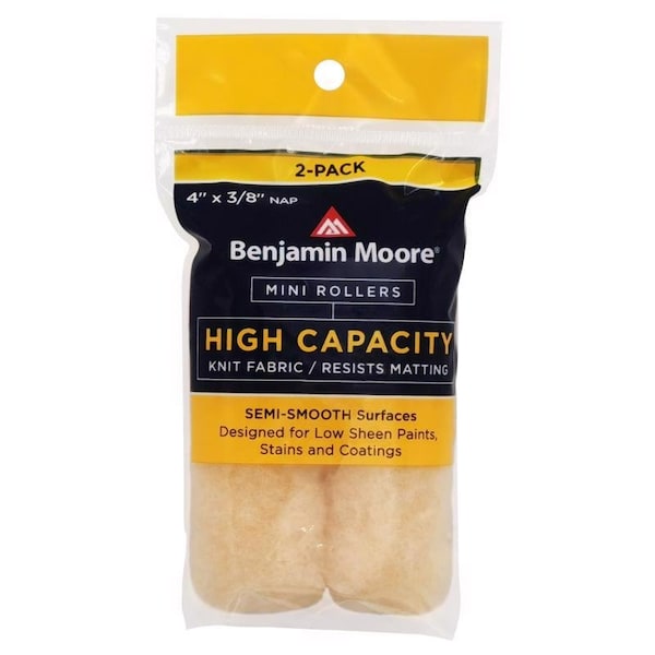 Premier Benjamin Moore Wool 4 in. W X 3/8 in. Mini Roller 2 pk U66500-018 - main